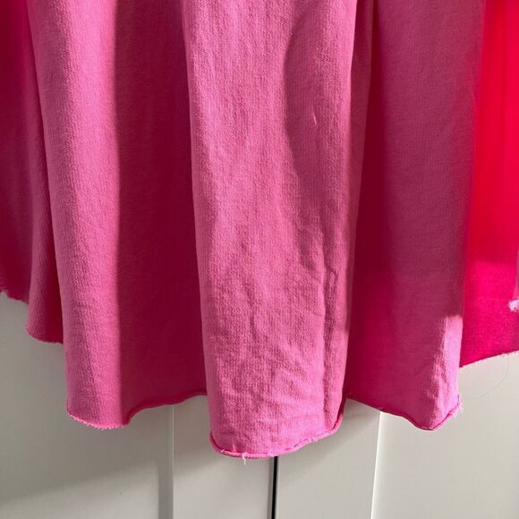 Fantastic Fawn Pink Oversized Raw hem Top Pleated‎ NWT large - Picture 10 of 13